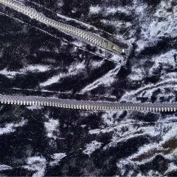 American Eagle Outfitters Crushed Velour Cropped Jacket Size XS Fairygrunge - Picture 8 of 8